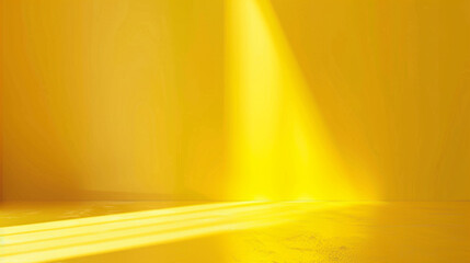 Fototapete - Abstract yellow studio background for product presentation with Generative Ai.