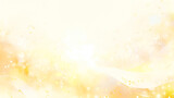 Fototapeta Zachód słońca - 淡い金色の優しい抽象的な模様の水彩イラストの背景