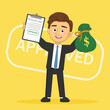 Young Man Personal Loan Form Approved Loan
