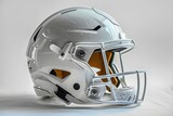 Fototapeta Panele - Modern White American Football Helmet - Safety and Style. Concept American Football, Helmet, Safety, Style, Modern