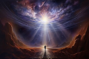 Wall Mural - A cosmic masterpiece of light and energy