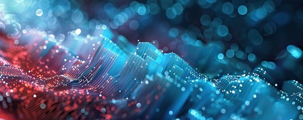 Poster - digital background for tech, ai, data, audio, graphics, and more