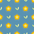 Floral Colorful Spring and Summer Time Seamless Pattern for Textile.
