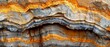 Sedimentary rock layers, close up, detailed striations, soft natural light