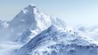 Hikers Conquer the South Summit A D Rendered Satellite View of Mount Everest and the Himalayas Generative ai