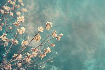 Poster - Floral background. Created with Generative AI technology.