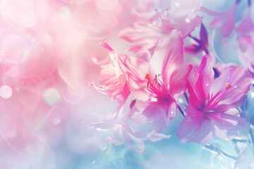 Poster - Floral background. Created with Generative AI technology.