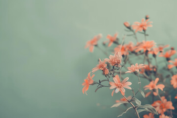 Poster - Floral background. Created with Generative AI technology.