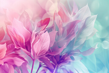 Poster - Abstract floral background. Created with Generative AI technology.
