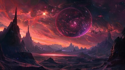 universe filled with stars, nebula and galaxy. colorful space background with stars. beauty of deep 