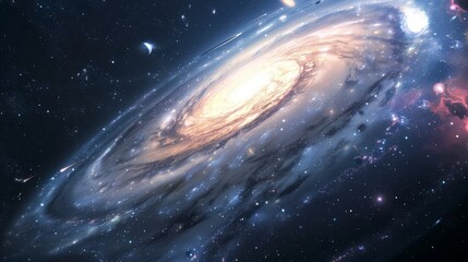 universe filled with stars, nebula and galaxy. colorful space background with stars. beauty of deep 