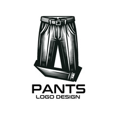 Wall Mural - Pants Vector Logo Design 