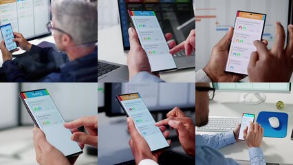 Aufkleber - Digital Calendar Schedule Software In Office