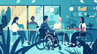 © EmmaStock - Inclusive Office Environment Illustration
