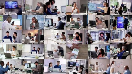 Poster - Business People Training On Computers