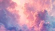 AI generated illustration of dreamy clouds in the sky, ideal as a wallpaper or backdrop