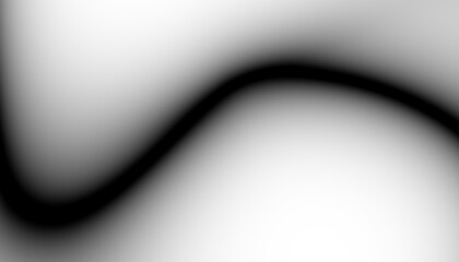 Poster - Abstract black blur thin linear abstract curved wavy wide pattern for background, wallpaper, banner, label etc. Overlay png design