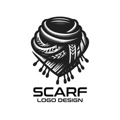 Wall Mural - Scarf Vector Logo Design