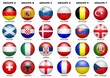 Balls of the teams participating in the championship with french text