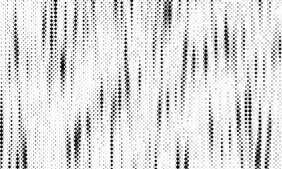 Aufkleber - Monochrome gradient halftone dots background. Overlay png illustration. Abstract grunge dots on transparent background