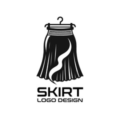 Wall Mural - Skirt Vector Logo Design