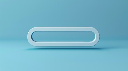 Poster - Blank search bar on pastel blue background. Web search concept. 3D rendering