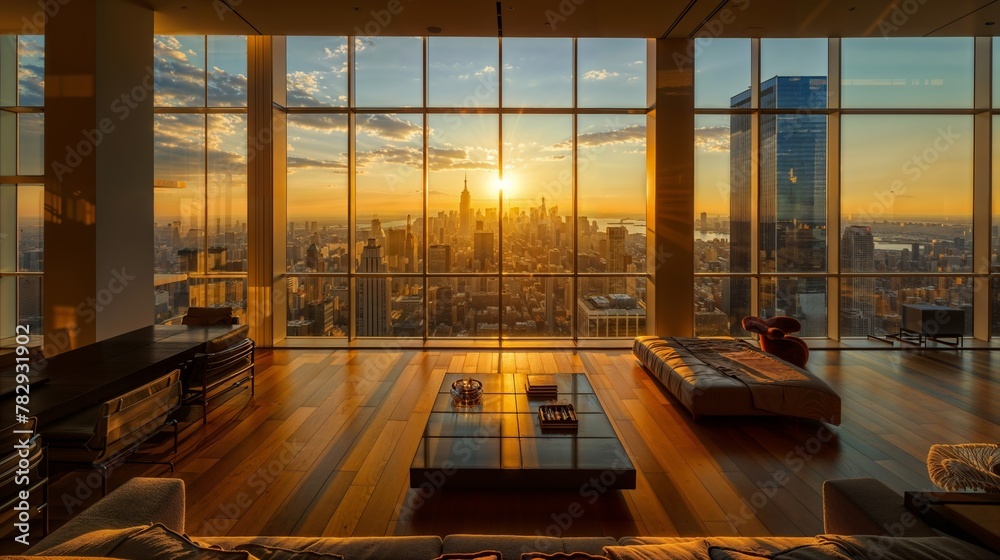 AI generated illustration of the sun shining through a window with the ...