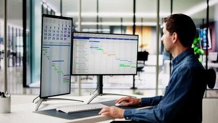 Poster - Gantt Software Project Document Plan List