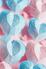 Aufkleber - A close up image of a bunch of paper hearts. Perfect for Valentine's Day projects