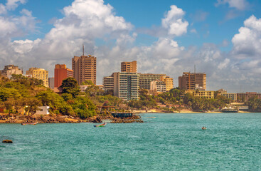 Wall Mural - The coastal skyline of Dakar, Senegal, West Africa