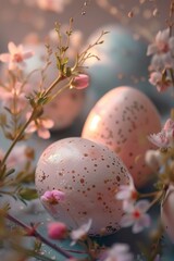 Poster - Close up of eggs on a table, perfect for food blogs