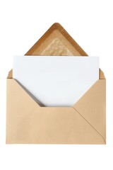 Poster - An open envelope with a piece of paper inside, ready to be read. Perfect for business or communication concepts