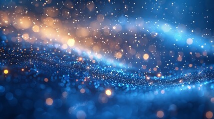 Poster - Conceptual illustration of a Christmas flash. Modern illustration. Glow light effect.