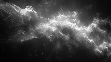 Aufkleber - Abstract gray smoke background on dark background