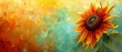 Sunflower at noon, close up, summer vibrance, sharp detail, natural light