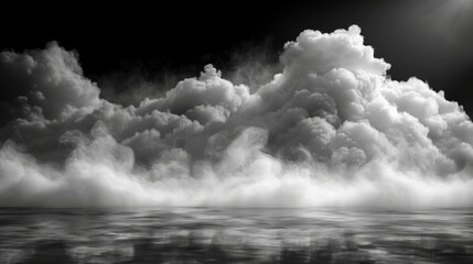 Aufkleber - Cloudiness, mist, smog, fog, or mist isolated transparent special effects. Modern illustration....