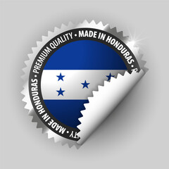 Poster - Made in Honduras graphic and label.