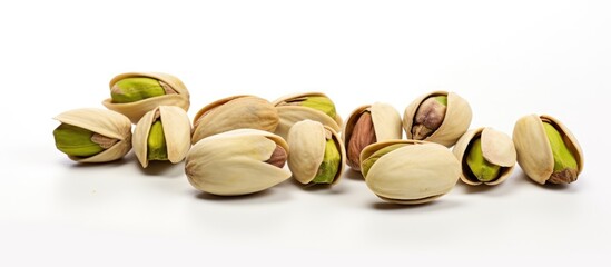 Poster - Pistachio Heap on Blank Surface