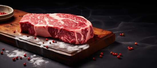 Aufkleber - Piece of meat on a cutting surface