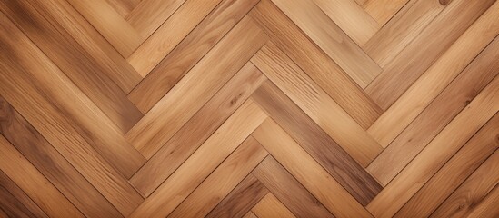 Aufkleber - Wooden Parquet Floor Herringbone Pattern