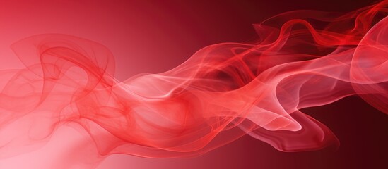 Poster - Red smoke swirl on dark backdrop