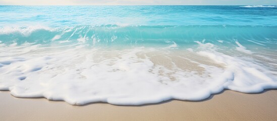 Poster - Wave approaching sandy beach