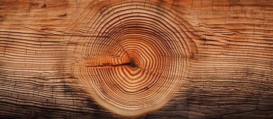 Poster - Piece of timber with a prominent wood knot
