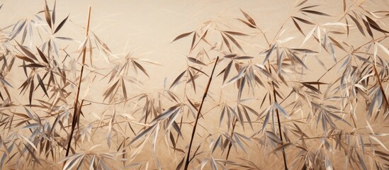Poster - Close-up painting tall reeds