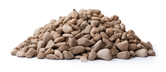 Aufkleber - Rocks stack on white backdrop