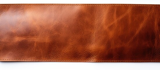 Aufkleber - Brown leather wallet on white surface