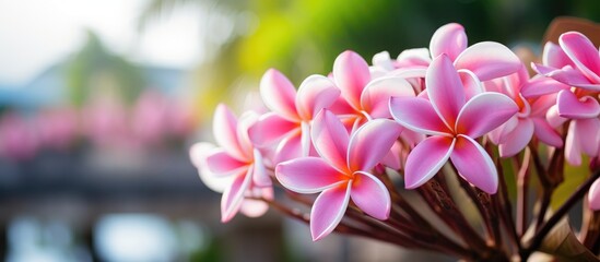 Fototapete - Pink flowers in a vase