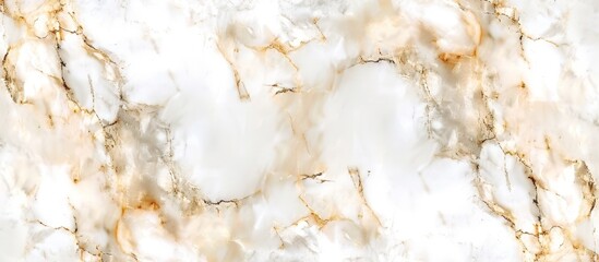 Sticker - Close up of a detailed marble wall with elegant white and brown patterns, showcasing a luxurious and intricate design