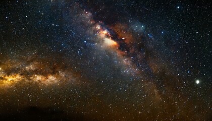 Wall Mural - astrophotography image of a starry night cosmos, featuring a mesmerizing universe spiral with galaxi