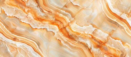Poster - Detailed view of a marble surface showcasing a prominent and intricate pattern, emphasizing its uniqueness and texture